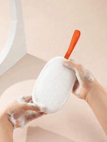 2pcs Foaming Soap Bag, Portable Bath Scrubbing Net Bag, Shower Soap Mesh Bag, Exfoliating Mesh Bag, Bathroom Accessories, Holiday Essentials, Travel Essentials, Home Decor, Bathroom Storage, School - Multicolor - View 6