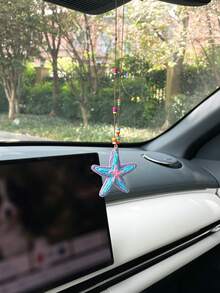 Creative Starfish Car Rearview Mirror Hanging Decoration Car Interior Hanging Ornament - A - View 5