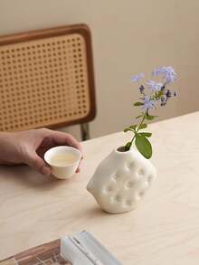 Vas Keramik Bantal Mini, Dapat Digunakan Sebagai Vas atau Wadah Diffuser, Ornamen Dekoratif Kreatif Multifungsi, Dekorasi Meja Teh Ruang Teh/Bar Ruang Tamu/Meja Makan Dapur - Gaya bantal - View 4