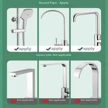 1 Rak Penyimpanan Pengering, Organizer Bulat untuk Wastafel, Bahan Stainless Steel, Dapat Digunakan untuk Menyimpan Spons, Sabun, Sikat, Handuk, Rak Penyimpanan Kamar Mandi - MultiWarna - View 3