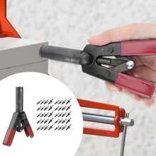 Multifunctional Plastic Rivet Gun Kit, 40Pcs POM Rivets Quick Fastening Tool For Car Door Panels & Automotive Trim - Black - View 5