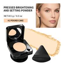 Polvo Compacto Portátil con Soporte para Teléfono, Polvo Facial Mate con Control de Grasa, Espejo Integrado & Mini Borla Triangular para Retoques Fáciles - Multicolor - Ver 14