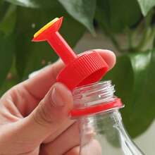 1pc Random Color Bottle Cap Spray Nozzle - DIY Irrigation Nozzle With Easy Connect Nut/Thread, Suitable For Indoor/Outdoor Potted Plants, Lawn, Garden - Low Maintenance Watering System, Fits Bottle Caps - Mini Size - Multicolor - View 1