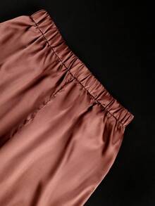 Plus Size 2 Pieces Pants Set Kaftan Top With Drawstring Wide Leg Pants African Print Outfit Elegant Church Wedding Guest Formal Wear New Fashion - Brown - View 10