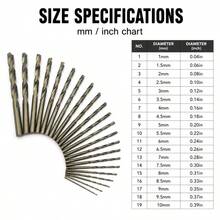 19pcs & 1pc/Set Cobalt Drill Bit Set, HSS-Co Twist Drill Bits, For Wood And Metal Drilling, Suitable For Wood, Plastic, Quick Change Design - A - View 8