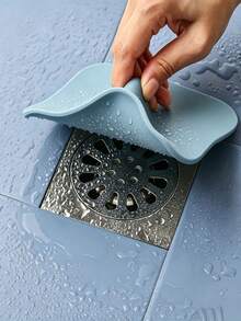 2pcs Reusable Drain Hole Covers, Square Drain Plugs With Easy-Grip Handle, Hair Catcher, Suitable For Shower Bathtub Bathroom Sink Kitchen Laundry Room, Fits Standard Size Drain, Easy To Install And Clean, Soft TPR Material, Tight Seal Design - Multicolor - View 6