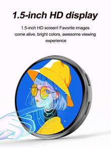 YAIUZGOO Digital Display Backpack Brooch, Dynamic Photo Design, Touch Control, Unique Personalized Style, Suitable For Backpack, Personal Style, Cosplay And Fan Circle Wearable Badge Accessory - Multicolor - View 8