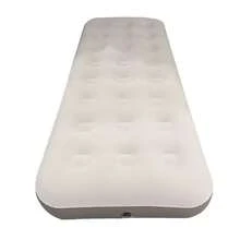 1 Single Inflatable Bed, Portable Outdoor PVC Air Mattress, Single Extra Large Inflatable Sleeping Pad, Camping Air Mattress - Apricot - View 1