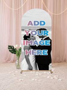 Personalized Arch Backdrop Cover - Custom Arch Backdrop Cover For Dome Backdrop Frame, Perfect For Graduation, Birthday Party, Wedding Party, Christmas, Halloween, Valentine's Day, Mother's Day, Etc., Indoor/Outdoor Use, Party Decoration, Easy To Set Up, Holiday Atmosphere, No Electricity Required, Multiple Sizes Available, Suitable For Birthday, Theme Party, Wedding, Durable Elastic Polyester Fabric - Multicolor - View 8