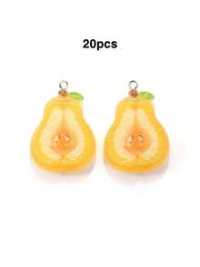 20pcs Acrylic Colorful Faux Fruit Slices Star Apple Apple Charms, Jewelry Accessories DIY Phone Chain Keychain Pendant - 20pcs - View 33