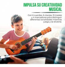 Guitarra Acústica Infantil Guitalia 82462-Br Plástico con Correa Ajustable - 1 - Ver 5