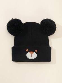 Winter Kids Knitted Hat Cute Bear Baby Beanie - 1PC - View 12
