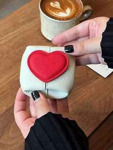 OBOVAY 2pcs/1pc Love Travel Coin Purse, Snap Button Design, Can Store Jewelry, Coins, Keys, Etc., Suitable For Home Daily Storage, Vanity Storage, Travel And Leisure - View 4