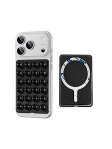 24pcs Square Non-Slip Strong Suction Cup Phone Holder MagSafe Magnetic Silicone Suction Cup Compatible With IPhone 12/13/14/15 And All Phones With MagSafe Cases - Multicolor - View 18