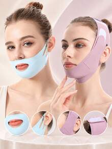 1 Masker Wajah Bernapas 360° Graphene, Penutup Wajah, Masker Wajah Pengangkat Garis V, Tali Dagu untuk Tidur - Cocok untuk Pemakaian Sehari-hari dan Musim Kembali ke Sekolah - MultiWarna - View 10