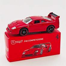 Burago 1:64 比例合金壓鑄車模  F40 Competizione-紅色，創意口袋車模型玩具、人偶與禮品 - F40 Competizione-Red - 查看 5