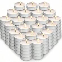 30Pcs Small Smokeless Odorless Tea Light Candles, Romantic Atmosphere Candles, Suitable For Wax Melt Warmer, Birthday Party, Outdoor Wedding And Indoor Dinner Decoration - Multicolor - View 1