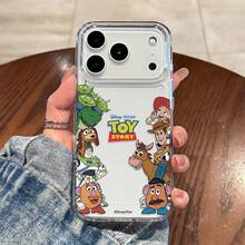 Disney Toy Story 角色側邊邊框透明手機殼，適用於 iPhone 18 Pro/18 Pro Max/17/17 Pro/17 Pro Max/17 Air/16/15/14/13/12/11/X 系列，iPhone 18 Pro Max 手機殼、iPhone 18 Pro 手機殼、iPhone 17 手機殼，女友理想禮物，適合動漫迷 - 無色 - 查看 38