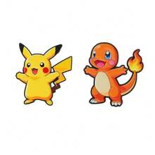 Anime Character Enamel Brooch, Cute Pikachu Eevee Charmander Metal Lapel Badge, Cartoon Collectible Backpack Accessory, Fan Gift - Multicolor - View 13