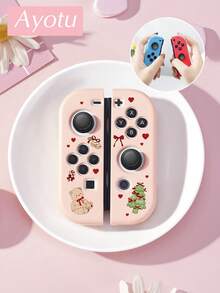 Ayotu متوافق مع جهاز ألعاب Switch/Switch OLED/Switch Lite، غلاف وإكسسوارات، نمط شجرة عيد الميلاد الكرتونية والدب والجرس، المجموعة تشمل بطانية واقي، حقيبة تخزين، غلاف قاعدة الشحن، بطانية واقي لوحدة التحكم، أنماط متعددة متاحة، رومانسية الشتاء، هدية عيد الميلاد/عيد الفصح/عيد الميلاد/الذكرى السنوية - مشاهدة 16