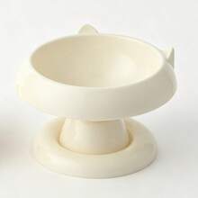 High-Leg Neck Protection Plastic Cat Bowl | Anti-Spill Large Diameter Slanted Design | Suitable For Kittens And Adult Cats | Easy To Clean, Prevents Chin Acne | Nordic Style Pet Food Bowl - 450ml - View 11