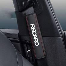 2pcs Car Seat Belt Shoulder Pads For Racero, Relieve Shoulder Pressure, Waterproof And Wear-Resistant, Enhance Interior Style And Comfort - A - View 3