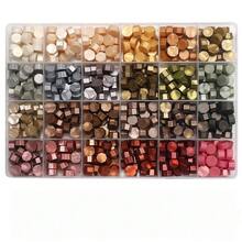 24/15-Grid Hexagonal Wax Beads For Wax Seal Stamps, Suitable For DIY Envelope Decoration, Wedding Invitations, Cards, Postcards, Gift Wrapping, Handicrafts And Scrapbooking - Boxed Wax Seal - View 8