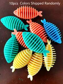 10/5/1pc Reusable Silicone Fish‑Shaped Laundry Lint Remover Balls, Washing Machine Hair Catcher, Effectively Trap Dog Cat Pet Fur From Clothes, Blankets And Towels, Household Laundry Cleaning Tool, Practical Laundry Room Accessory - Multicolor - View 15