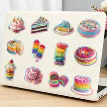 50Pcs Dopamine-Boosting Food Stickers, Dessert Bread Aesthetic Stickers Pack, Decor For Journal, Envelope, Mug, Scrapbook & Food Lover Crafts - Multicolor - View 6