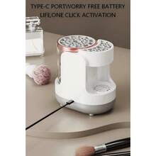 SOKANY Electric Makeup Brush Cleaner, Wash & Dry All-In-One, One-Touch Deep Cleaning/Stain Removal + Air Dry Fast Drying Ready To Use, No Damage To Bristles, USB Powered, Compact & Elegant, Great Gift For Girls - Handheld Scrubber - View 10