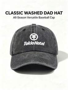 1pc Unisex Tokio Hotel Printing Baseball Cap Adjustable Design Perfect For Outdoor Activities Hiking Everyday Wear And Sun Protection-A Perfect Gift - Multicolor - View 11
