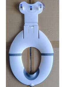 A Convenient Foldable Toilet Seat Cover, Portable, Space-Saving, Washable, And Fade-Resistant. Features A Cute Cartoon Design.Splash-Proof Toilet Seat With Portable Storage For Outdoor Use - Seat Ring For Toilet. - Multicolor - View 7