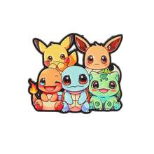 Anime Character Enamel Brooch, Cute Pikachu Eevee Charmander Metal Lapel Badge, Cartoon Collectible Backpack Accessory, Fan Gift - Multicolor - View 31