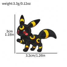 Anime Character Enamel Brooch, Cute Pikachu Eevee Charmander Metal Lapel Badge, Cartoon Collectible Backpack Accessory, Fan Gift - Multicolor - View 28