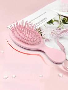 Portable Luxury Diamond-Embedded Mini Cushion Comb, Portable Scalp Massage Comb, Anti-Static Smoothing Styling Comb, Suitable For Home Use-Hair Styling Tools, Mini Hairbrush, School Essentials, Portable Travel Comb - Multicolor - View 12
