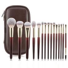 Contour Foundation Brush - Suitable For Liquid Or Cream Foundation Face Brush - Contour, Blush And Highlighter Makeup Brush, Gift For Girls - Red - View 10