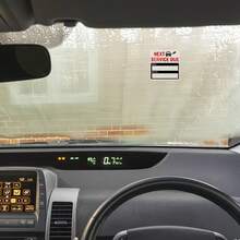 Maintenance Reminder Stickers – Oil Change And Vehicle Service Date/Mileage Labels, Removable Waterproof Adhesive, Paper Vehicle Maintenance Decals - A - View 2