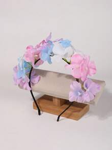 1件女款波希米亞風仙女感日常穿搭人造花多功能3D裝飾細髮箍 - 22504 - 查看 5