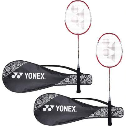 Yonex ZR 100 Light Aluminium Badminton Racquet With Full Cover, Set Of 2 | Made In India Variant 1