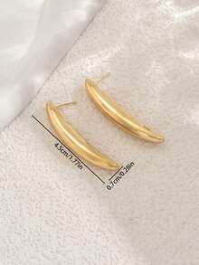 A Pair Of Banana Earrings For Women, Casual And Versatile, Suitable For Vacations And Everyday Wear. - Gold - View 5