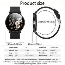 Herrklocka, damklocka, multifunktionell smartwatch med stoppur, stegräknare, kaloriräknare, sportläge, anpassningsbar urtavla, trådlös samtalshantering, fjärrstyrning av kamera, musikuppspelning, påminnelse om notiser och fler funktioner, present till helgdagar - Visa 10
