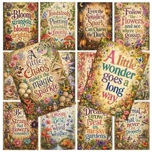 30pcs Inspirational Quote Cards With Botanical Designs, Whimsical Forest Floral Motivational Cards, Positive Affirmation Cards, Positive Encouragement Cards For Friends And Family - Multicolor - View 4