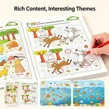 1pc 32-Page Spot The Difference Activity Book, Logic Puzzle & Brain Game Workbook For Kids Ages 3+, Birthday Gift For Boys Girls - Multicolor - View 11