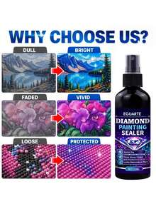 Diamond Painting Sealant Spray, Anti-Falling Clear Sealant, Suitable For Diamond Art Puzzle Crafts, Fix Loose Diamonds, Lock In Shiny Shine, Anti-Yellowing, Quick Drying, Non-Stick - A - View 5