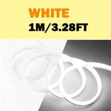 360° Bendable Integrated Silicone LED Neon Strip, Cuttable Neon Rope Light, Uniform Glow No Dark Spots, AA Battery Box (Batteries Not Included), For Home Wall DIY Decor - Multicolor - View 12