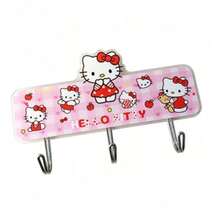1pc Sanrio Cute Cartoon Hook Bedroom Door Back No-Drill Decorative Hook - Multicolor - View 10