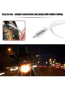 Motorcycle Brake Bleeder Kit Manual Fluid Extractor Pump One Way Check Valve Hydraulic Brake Clutch Bleeding Tool - A - View 4