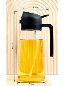 1pc Kitchen Oil Spray Bottle, Two In One Spray And Dumping Dual Purpose, Suitable For Cooking, Kitchen, Barbecue, Salad, Baking, Air Frying Pan, Oil Control Atomization Spray Bottle, Holiday Decoration Necessities, Christmas Gifts - Multicolor - View 7