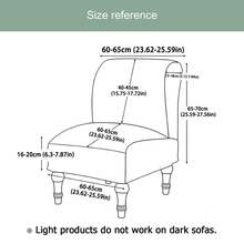 1pc New Jacquard Fat Stubby Single Chair Cover, Suitable For Bedroom And Living Room, Removable And Washable Dust-Proof Chair Cover - A - View 2