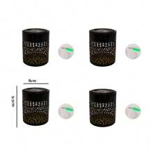 太陽能鐵製壁燈，復古硬幣鏤空投影燈，牡丹花設計聚光燈，適用於別墅牆面、花園草坪、庭院、圍欄 - 菱形曼陀羅壁燈 - 查看 17